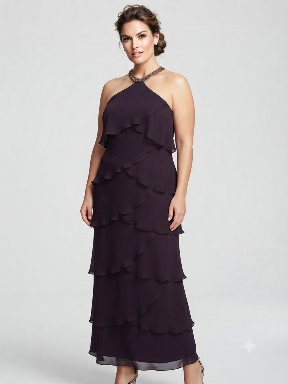 Alexander by Daymor 3451 Aubergine Gown Size 14